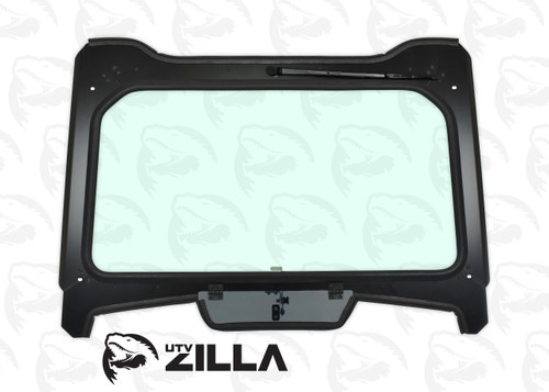 Black Vented Glass Windshield for Polaris RZR Turbo "S" Model with Wiper Black Vented Glass Windshield for Polaris RZR Turbo "S" Model with Wiper