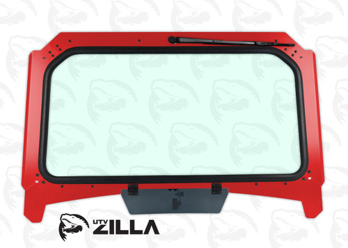 Black Vented Glass Windshield for 2019 RZR with Wiper Black Vented Glass Windshield for 2019 RZR with Wiper