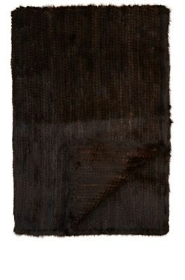 Knitted Mink Fur Throw
