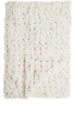Crocheted Rabbit Fur Throw
