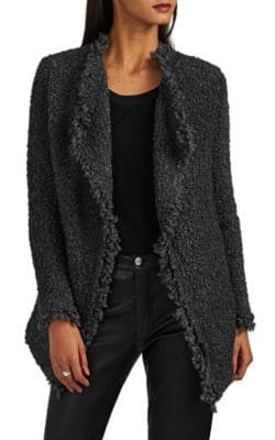 Campbell BouclÃ© Open-Front Jacket