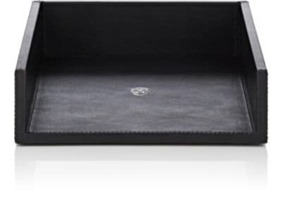 Stackable Skull Leather Paper Tray