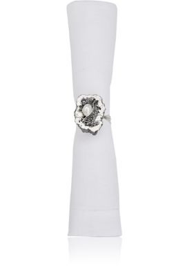 Druzy & Pearl Napkin Ring
