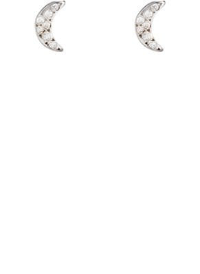 Crescent Moon Stud Earrings