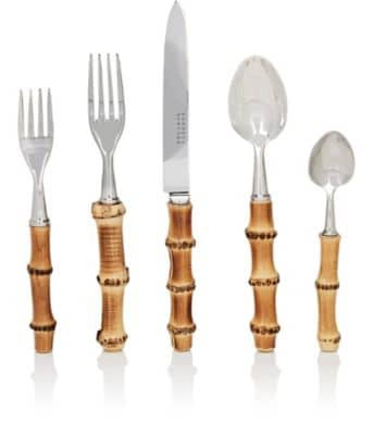 Bamboo Stainless Steel 5-Piece Flatware Set