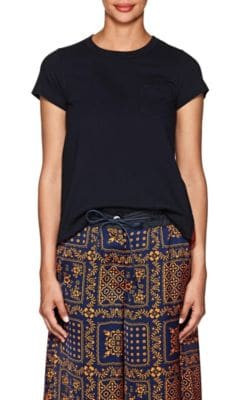Jersey & Pleated Tulle T-Shirt