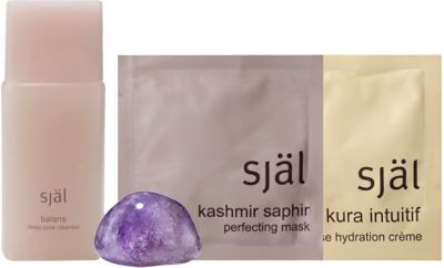 Balans Cleanser 1 oz. + Amethyst Stone + Kura Intuitif Creme Packet + Kashmir Saphir Packet + Bio-Regeneratif Serum Packet