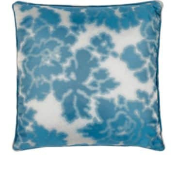 Silk & Faux-Leather Pillow