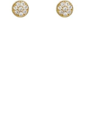 PavÃ© Circle Stud Earrings