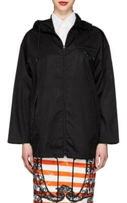 Tech-Gabardine Hooded Jacket