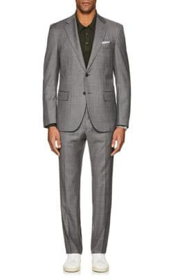 Lotus Worsted Wool Two-Button Suit