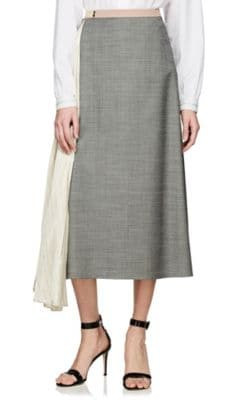 Contrast Godet Skirt