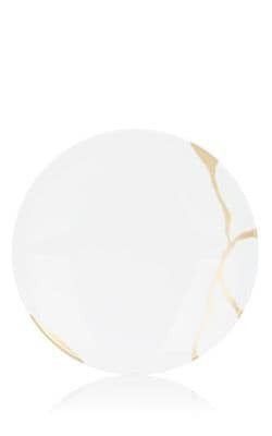 Kintsugi Porcelain Coupe Salad Plate