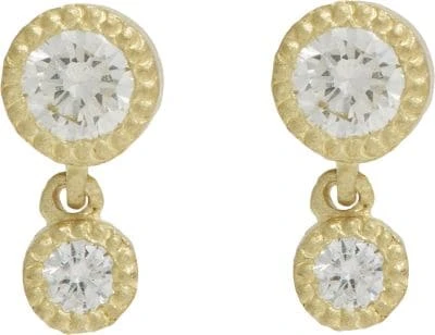 Diamond Double-Drop Earrings 2