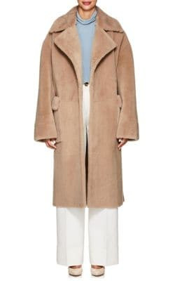Betulla Shearling & Mink Fur Belted Coat