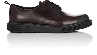 Wedge-Sole Leather Bluchers