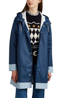 Mosebacke Colorblocked Cotton-Blend Raincoat