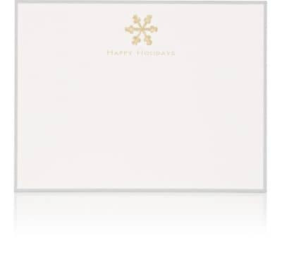 "Happy Holidays" Snowflake Notecard