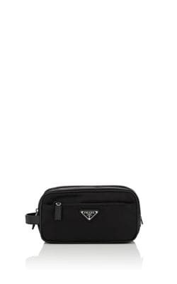 Leather-Trimmed Dopp Kit