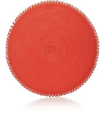 Looped-Edge Braided Round Placemat