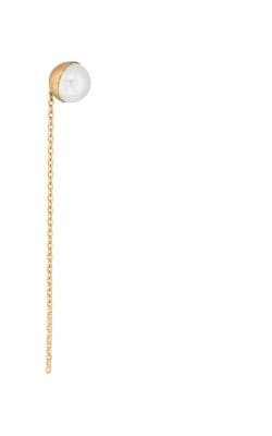 Half Pearl Chain Earring