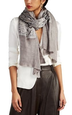 Juta Floral Silk-Blend Foulard & Cashmere-Silk Scarf