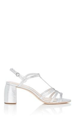Elena Crinkled Leather Sandals