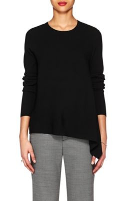 Asymmetric Rib-Knit Sweater 1