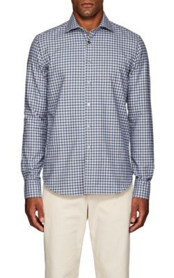 Checked Cotton Flannel Shirt