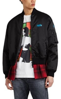 Tech-Satin Bomber Jacket