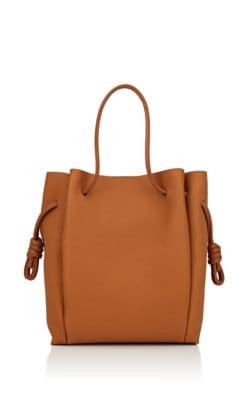 Flamenco Knot Leather Tote Bag
