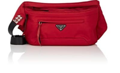 Leather-Trimmed Belt Bag