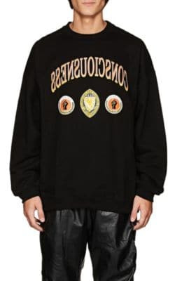 "Consciousness" Cotton Oversized Sweatshirt