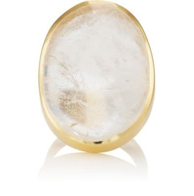 Oval Crystal Ring