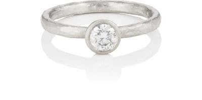 Round White Diamond Ring