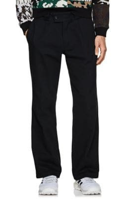 Cotton Drill Wide-Leg Pants