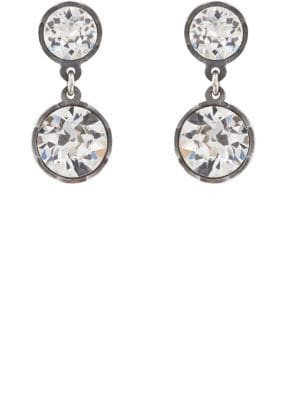 Crystal Double-Drop Earrings
