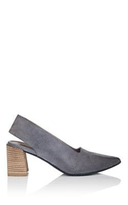 Denim Slingback Pumps