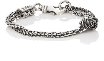 Knotted Double-Chain Bracelet