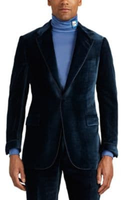 Velvet Two-Button Sportcoat