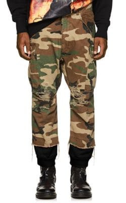 Harem Camouflage Cotton Cargo Pants