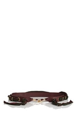 Leather & Silk Shoulder Strap