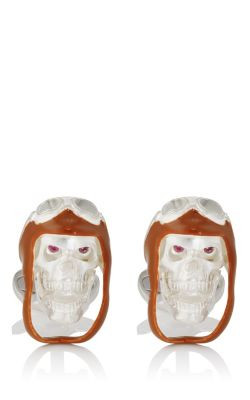 Aviator Skull Cufflinks 1