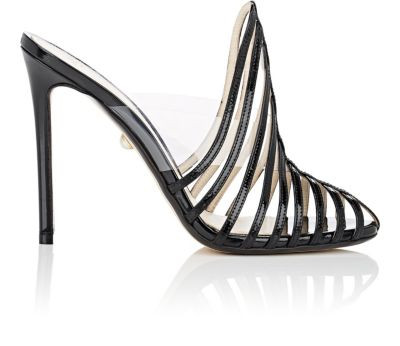 Alessandra Patent Leather & PVC Mules