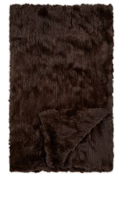 Knitted-Rabbit-Fur Throw