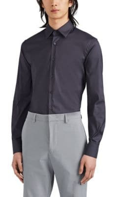 Cotton-Blend Poplin Shirt