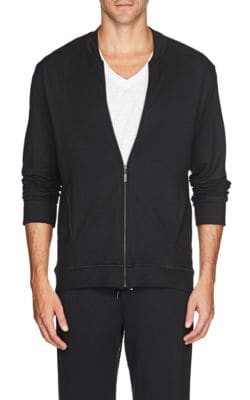 Stretch-Jersey Zip-Front Sweatshirt
