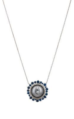 Sliced Tahitian Pearl Pendant Necklace