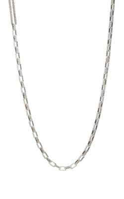 Box- & Curb-Chain Necklace