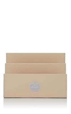 Arthur Crown-Motif Leather Letter Holder 1